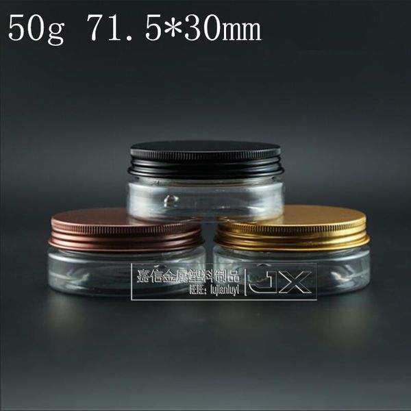 50g/ml clear plastic flat bottle jar aluminum screw lid butter pomade bath salt small sample packing bottles
50g/ml clear plastic flat bottle jar aluminum screw lid butter pomade bath salt small sample packing bottles