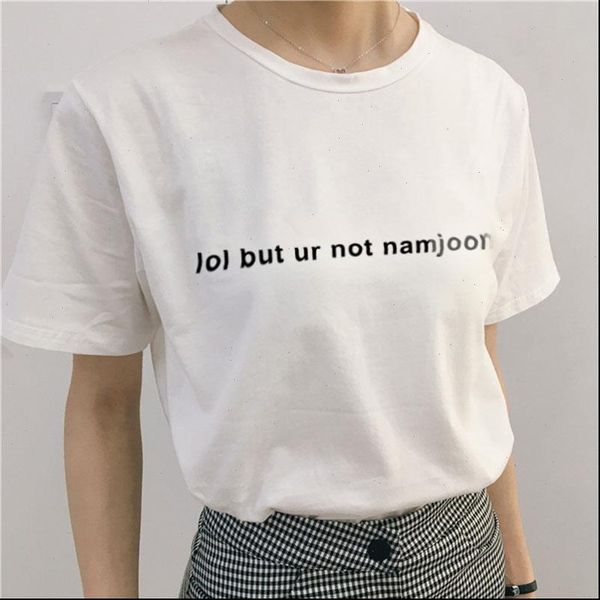 lol but ur not namjoon letter print t shirt women woman cartoon printed t shirt casual hiphop female tees girls, White
lol but ur not namjoon letter print t shirt women woman cartoon printed t shirt casual hiphop female tees girls, White