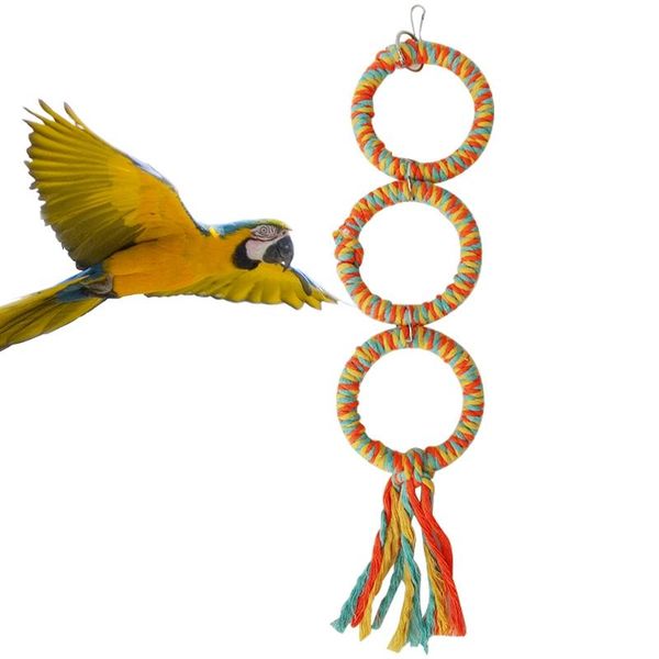 other bird supplies cotton rope ring perch rack toy budgies parakeets parrots chew decorative circle swing stand products
other bird supplies cotton rope ring perch rack toy budgies parakeets parrots chew decorative circle swing stand products