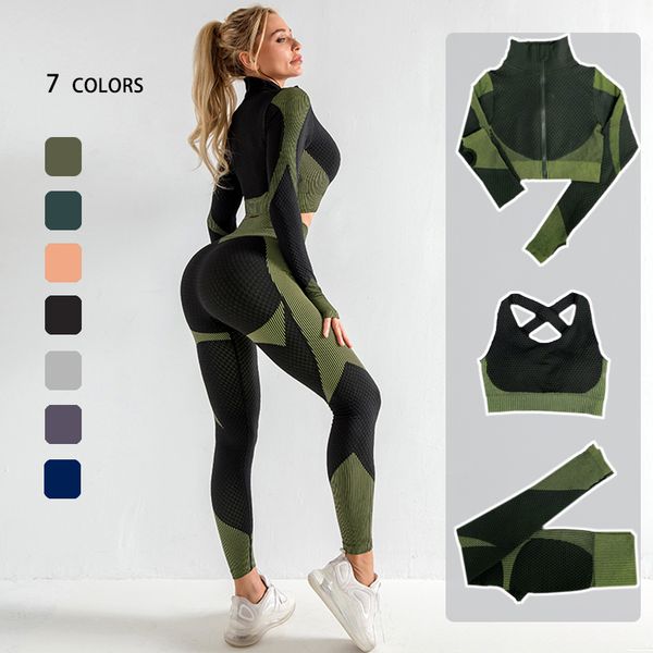 seamless women yoga sets female gym suits wear running clothes fitness sport suit long sleeve clothing
seamless women yoga sets female gym suits wear running clothes fitness sport suit long sleeve clothing