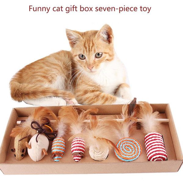 cat toys 7 style/1 set toy rope interactive stick funny cats kitten mouse fishing game wand feather pet supplies accessory
cat toys 7 style/1 set toy rope interactive stick funny cats kitten mouse fishing game wand feather pet supplies accessory