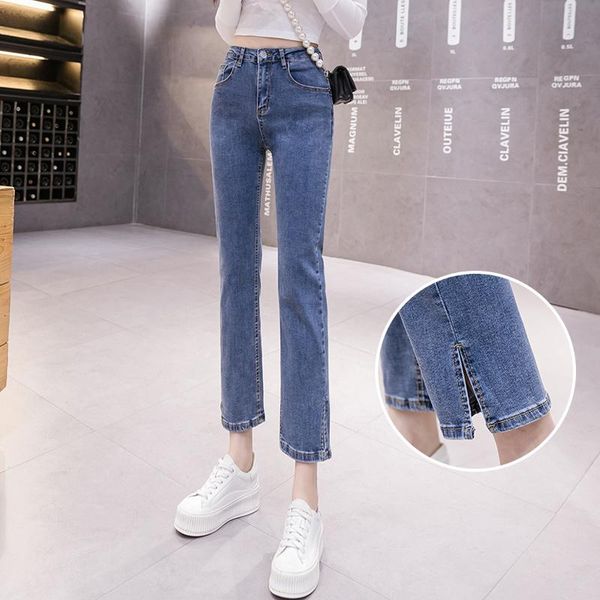 women's jeans large size high waist slit for women 2021 autumn style slimming high-looking cropped pants plump girls elastic, Blue
women's jeans large size high waist slit for women 2021 autumn style slimming high-looking cropped pants plump girls elastic, Blue