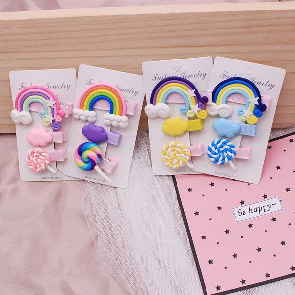 hair accessories 2021 korean version of simple rainbow hairpin three-piece little girl cute cloud lollipop accessory, Slivery;white
hair accessories 2021 korean version of simple rainbow hairpin three-piece little girl cute cloud lollipop accessory, Slivery;white