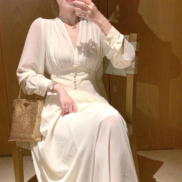 casual dresses elegant dress women solid long sleeve fairy party office lady v-neck loose midi 2021 spring clothing female, Black;gray
casual dresses elegant dress women solid long sleeve fairy party office lady v-neck loose midi 2021 spring clothing female, Black;gray