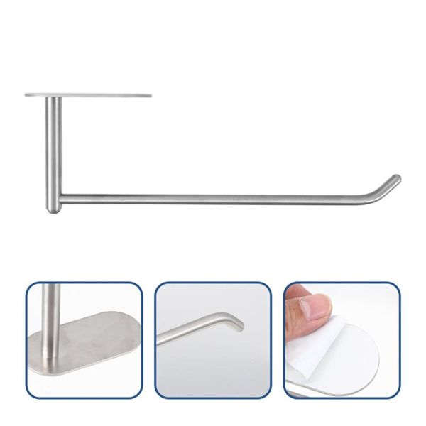 towel racks 1pc roll paper stand wall mounted stainless steel rack for kitchen
towel racks 1pc roll paper stand wall mounted stainless steel rack for kitchen