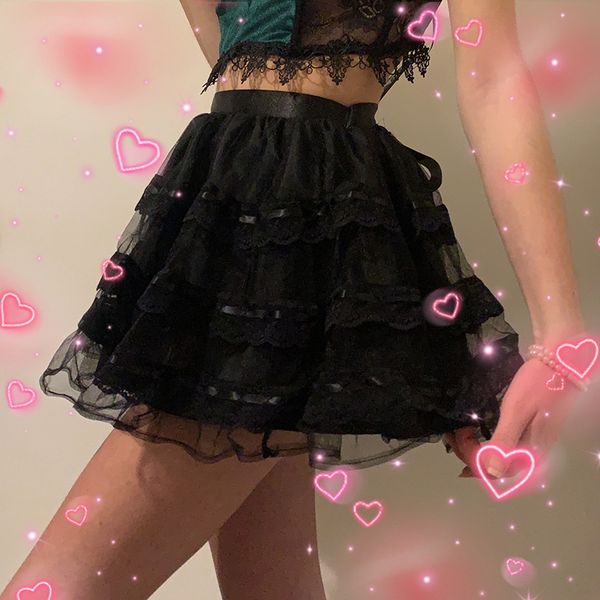 y2k black mesh mini tutu skirts women summer harajuku punk high waist short skirt women ruffles gothic bow streetwear
y2k black mesh mini tutu skirts women summer harajuku punk high waist short skirt women ruffles gothic bow streetwear
