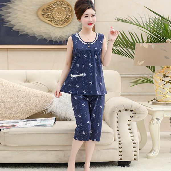 cotton vest cropped trousers pijama for women summer print lace ladies casual set o-neck shortless female homewear plus size 4xl, Black;red
cotton vest cropped trousers pijama for women summer print lace ladies casual set o-neck shortless female homewear plus size 4xl, Black;red