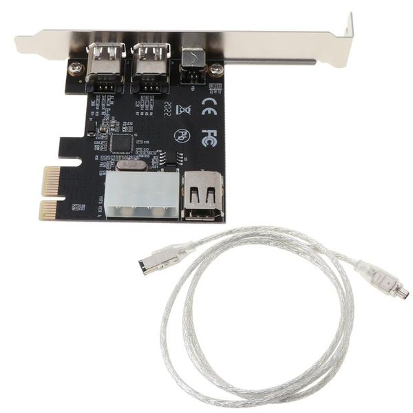 computer cables & connectors pci-e 1x ieee 1394a 4 port(3+1) firewire card adapter 6-4 pin cable for deskpc q1jc
computer cables & connectors pci-e 1x ieee 1394a 4 port(3+1) firewire card adapter 6-4 pin cable for deskpc q1jc