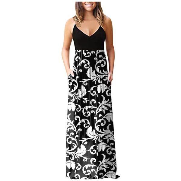 casual dresses for women floral print sleeveless pocket fashion printing beach long maxi loose dress vestidos de mujer, Black;gray
casual dresses for women floral print sleeveless pocket fashion printing beach long maxi loose dress vestidos de mujer, Black;gray