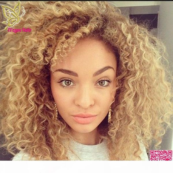 kinky curly blonde lace front human hair wig virgin brazilian glueless full lace human hair wigs with baby hair color #27, Black;brown
kinky curly blonde lace front human hair wig virgin brazilian glueless full lace human hair wigs with baby hair color #27, Black;brown
