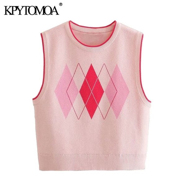 kpytomoa women fashion with ribbed trim cropped knitted vest sweater vintage o neck sleeveless female waistcoat chic 210819, Black;white
kpytomoa women fashion with ribbed trim cropped knitted vest sweater vintage o neck sleeveless female waistcoat chic 210819, Black;white