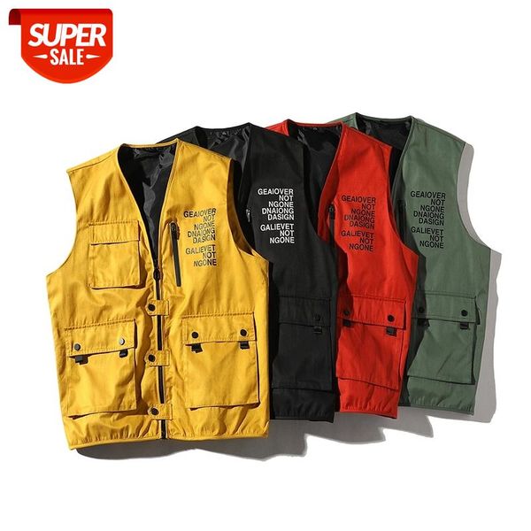 4 colors fashion wholesale vests for men's multi-pocket pgraphy cargo vest casual reporter director military #wg3w, Black;white
4 colors fashion wholesale vests for men's multi-pocket pgraphy cargo vest casual reporter director military #wg3w, Black;white