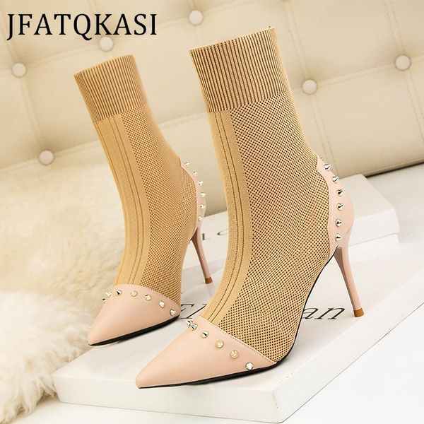 dress shoes 2021 women high heels summer single pointed rivet party woman pumps fashion brand breathable lady short boots plus size, Black
dress shoes 2021 women high heels summer single pointed rivet party woman pumps fashion brand breathable lady short boots plus size, Black