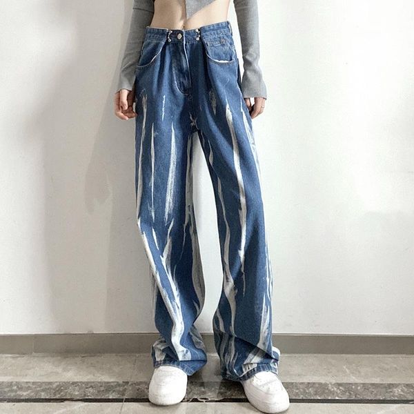 women's jeans fashion street style tie-dyed loose straight pants washed slimming draping for women 2021 autumn pleated pant, Blue
women's jeans fashion street style tie-dyed loose straight pants washed slimming draping for women 2021 autumn pleated pant, Blue
