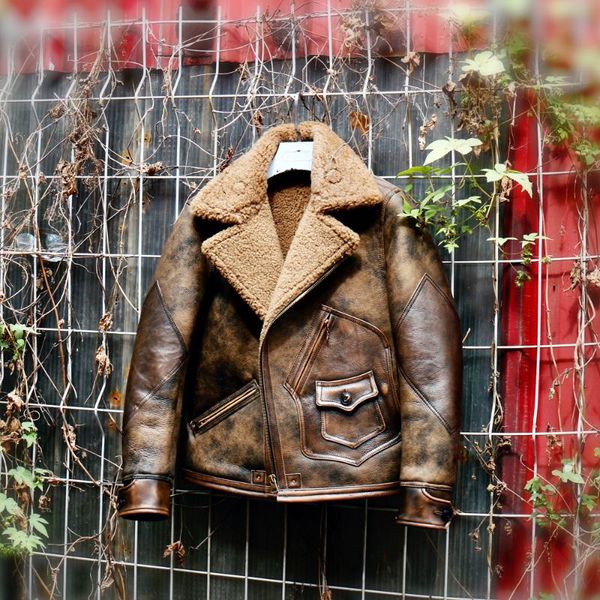 men's leather & faux cdj-87 european us size super warm genuine sheep coat mens big b3 shearling bomber merino fur jacket, Black
men's leather & faux cdj-87 european us size super warm genuine sheep coat mens big b3 shearling bomber merino fur jacket, Black