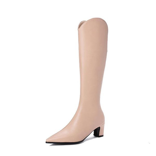 boots size high wind 2021 sharp heel, Black