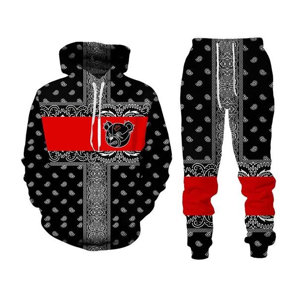 men's tracksuits spring and autumn hip-hop cool 3d bear print sweater trousers two-piece suit, Gray
men's tracksuits spring and autumn hip-hop cool 3d bear print sweater trousers two-piece suit, Gray