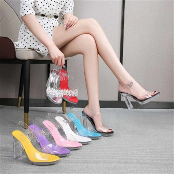 sandals 2021 women 11 cm high heels roman style transparent crystal fetish platform block lady summer party prom dress shoes, Black
sandals 2021 women 11 cm high heels roman style transparent crystal fetish platform block lady summer party prom dress shoes, Black