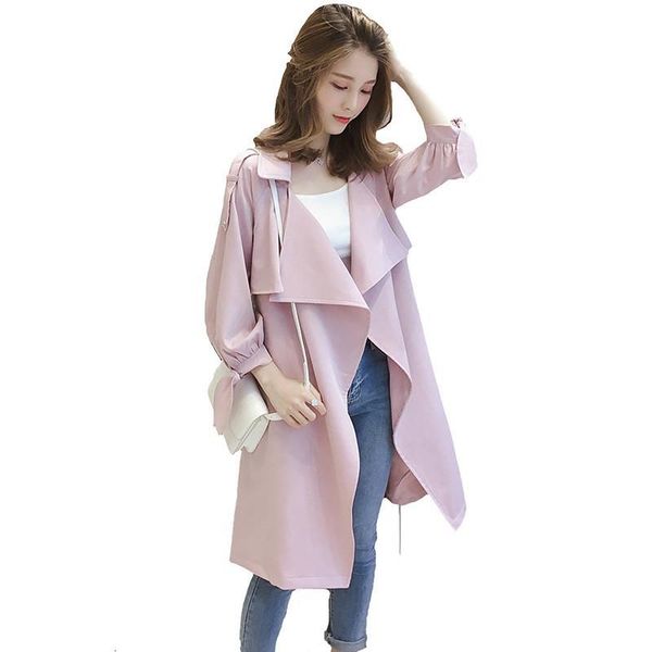 2021 spring outerwear thirty wind-proofing women coats turn down collar windbreaker elegant office working long belt cardigan d136 sun7, Tan;black
2021 spring outerwear thirty wind-proofing women coats turn down collar windbreaker elegant office working long belt cardigan d136 sun7, Tan;black
