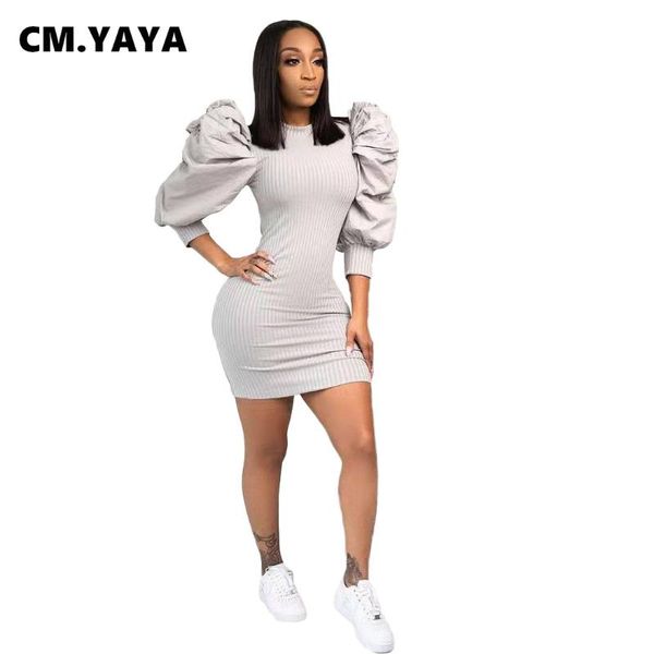 casual dresses cm.yaya women mini dress solid three quarter puff sleeve o-neck bodycon stretchy skinny office lady vestidos summer, Black;gray
casual dresses cm.yaya women mini dress solid three quarter puff sleeve o-neck bodycon stretchy skinny office lady vestidos summer, Black;gray