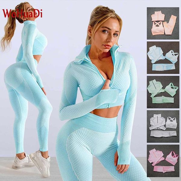 yoga outfit wohuadi set workout gym clothing fitness for women's tracksuit leggings sport bras long sleeve sportswear suit
yoga outfit wohuadi set workout gym clothing fitness for women's tracksuit leggings sport bras long sleeve sportswear suit