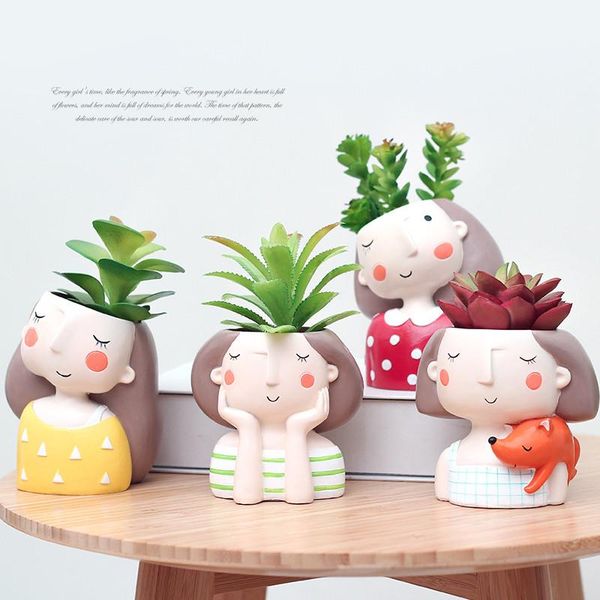 vases cartoon girl head multi-flesh flower pot , succulent plants planter mini bonsai cactus home decor craft
vases cartoon girl head multi-flesh flower pot , succulent plants planter mini bonsai cactus home decor craft