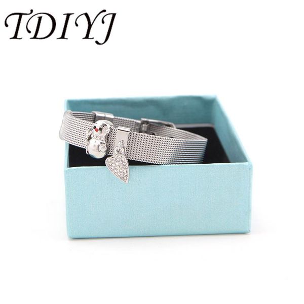 charm bracelets tdiyj gift box snowman heart dangle collection charms diy stainless steel mesh silver bracelet for christmas 1set, Golden;silver
charm bracelets tdiyj gift box snowman heart dangle collection charms diy stainless steel mesh silver bracelet for christmas 1set, Golden;silver