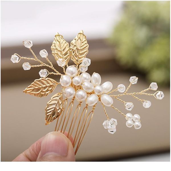 2piece bridal hair accessories pearl hair comb golden leaves wedding hairpin accessories jewelry lady hair accessories h qyllhg
2piece bridal hair accessories pearl hair comb golden leaves wedding hairpin accessories jewelry lady hair accessories h qyllhg