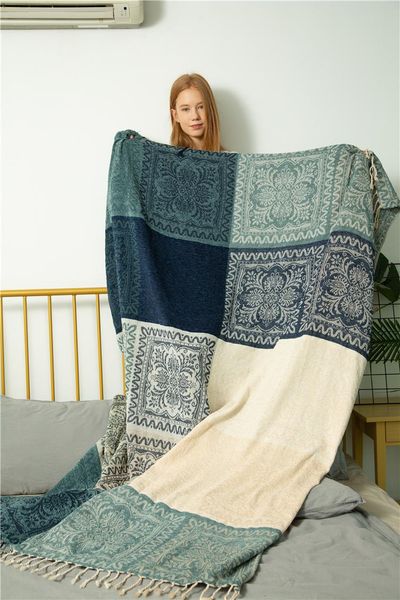blankets mediterranean american chenille sofa cushion colorful bohemian plaids large cobertor blanket with tassel cover
blankets mediterranean american chenille sofa cushion colorful bohemian plaids large cobertor blanket with tassel cover