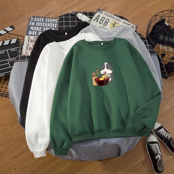 women's hoodies & sweatshirts autumn korean street loose crewneck pullover women harajuku hoodie ullzang cute hamster print kawaii cart, Black
women's hoodies & sweatshirts autumn korean street loose crewneck pullover women harajuku hoodie ullzang cute hamster print kawaii cart, Black