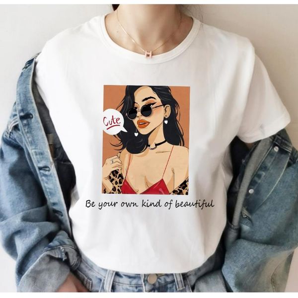 women's t-shirt be your own kind of beautiful printed cartoon graphic harajuku clothes queen summer cotton women tshirt, White
women's t-shirt be your own kind of beautiful printed cartoon graphic harajuku clothes queen summer cotton women tshirt, White