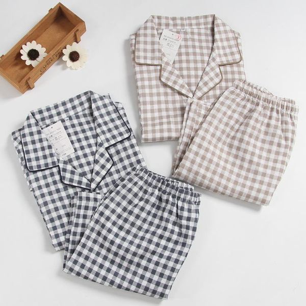 men's short-sleeved summer cotton yarn nightwear plaid turn-down collar men pajama sets plus size pijama pajamas sleeping suits, Black;brown
men's short-sleeved summer cotton yarn nightwear plaid turn-down collar men pajama sets plus size pijama pajamas sleeping suits, Black;brown