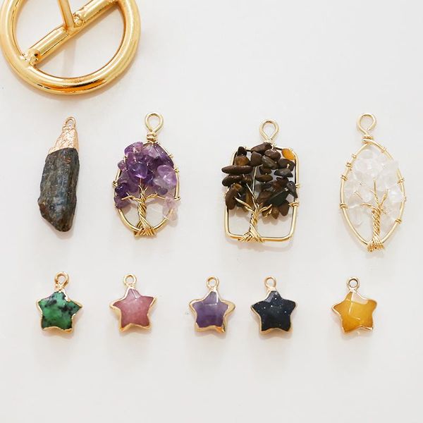 dangle & chandelier 2pcs fashion crystal stone earrings star copper edging brown ore pendant diy homemade necklace jewelry material accessor, Silver
dangle & chandelier 2pcs fashion crystal stone earrings star copper edging brown ore pendant diy homemade necklace jewelry material accessor, Silver