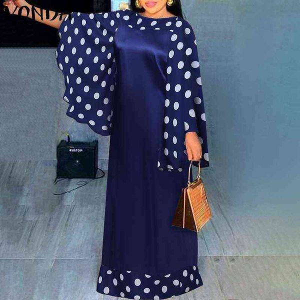 vintage kaftan dress women polka dot party maxi long dress 2021 vonda casual robe femme office ladies sundress vestidos feminina y220214, Black;gray
vintage kaftan dress women polka dot party maxi long dress 2021 vonda casual robe femme office ladies sundress vestidos feminina y220214, Black;gray