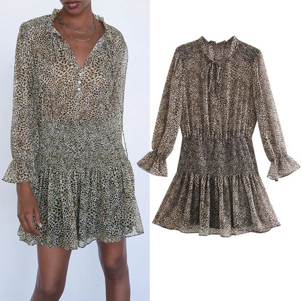 New Woman 2021 Animal Print Chiffon Mini Dress Women Long Sleeve Ruffle High Collar Leopard Elastic Ruched Laddies Dresses Cdj4 7AM1, Black;gray
New Woman 2021 Animal Print Chiffon Mini Dress Women Long Sleeve Ruffle High Collar Leopard Elastic Ruched Laddies Dresses Cdj4 7AM1, Black;gray
