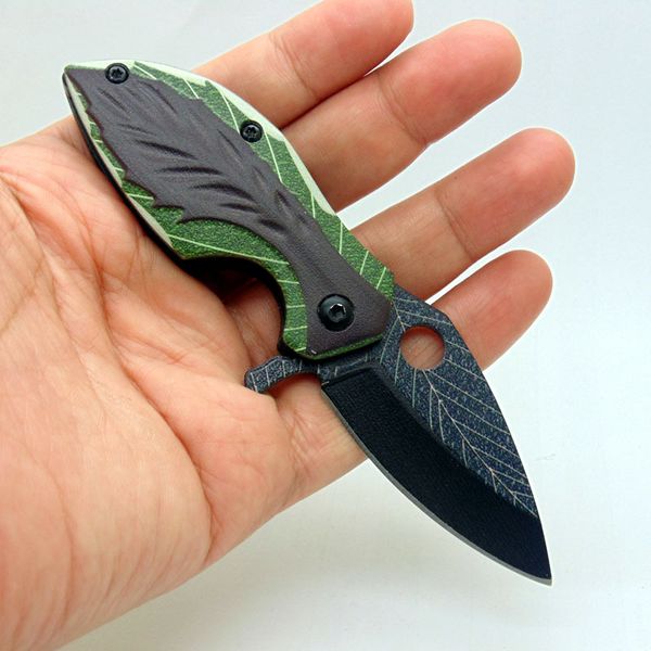 small knife mini portable 3d steel grain leaf knife green folding without lock portable fruit knife legal self-defense dhl free 
small knife mini portable 3d steel grain leaf knife green folding without lock portable fruit knife legal self-defense dhl free