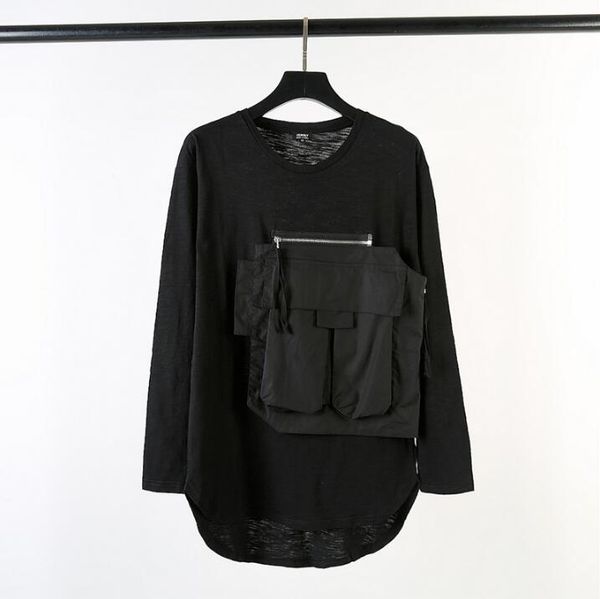 men's t-shirts men autumn chest multi-pocket long-sleeved t-shirt tide long coat personality street loose stretch male tshirt, White;black
men's t-shirts men autumn chest multi-pocket long-sleeved t-shirt tide long coat personality street loose stretch male tshirt, White;black