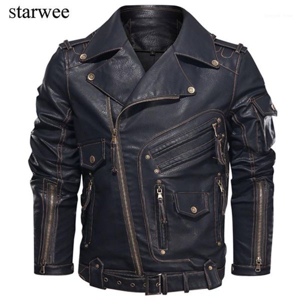 men's fur & faux winter mens leather jacket men fashion motorcycle pu cool zipper pockets coats eu size, Black
men's fur & faux winter mens leather jacket men fashion motorcycle pu cool zipper pockets coats eu size, Black
