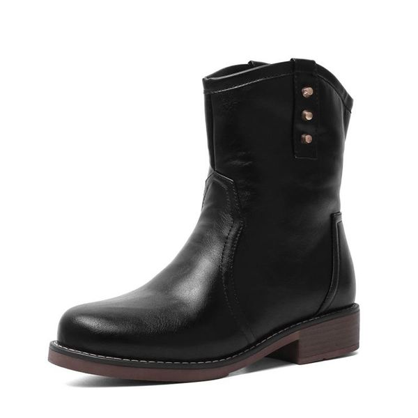 boots ankle women autumn winter leather warm round toe med heel short bootie handmade comfort female shoes plus size 34-43 x9-32, Black
boots ankle women autumn winter leather warm round toe med heel short bootie handmade comfort female shoes plus size 34-43 x9-32, Black