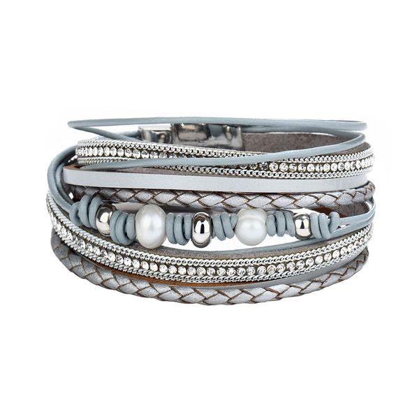 vintage multiple layer leather bracelet for women men bohemian bead pearl charms wrap bracelets femme fashion jewelry gift, Golden;silver
vintage multiple layer leather bracelet for women men bohemian bead pearl charms wrap bracelets femme fashion jewelry gift, Golden;silver