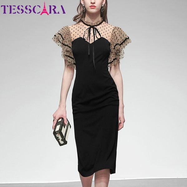 tesscara women summer elegant pencil dress festa vintage office cocktail party robe femme mesh designer vestidos 210316, Black;gray
tesscara women summer elegant pencil dress festa vintage office cocktail party robe femme mesh designer vestidos 210316, Black;gray