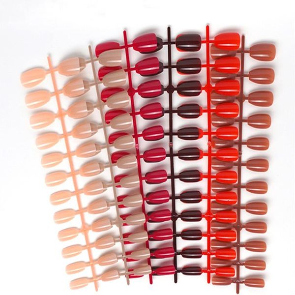 false nails 24pcs reusable easy to wear fake nail short bright ballet matte solid color patch enhancement tool piece, Red;gold
false nails 24pcs reusable easy to wear fake nail short bright ballet matte solid color patch enhancement tool piece, Red;gold