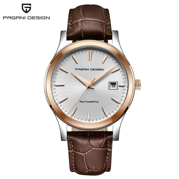 pagani design relogio masculino luxury men's watch classic leather simple clock stainless steel waterproof automatic wrist watch, Slivery;brown
pagani design relogio masculino luxury men's watch classic leather simple clock stainless steel waterproof automatic wrist watch, Slivery;brown