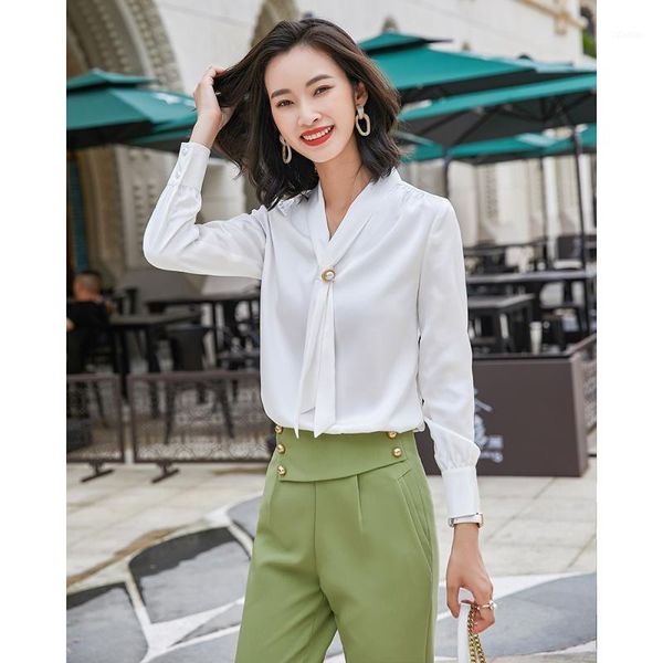 autumn elegant women blouse long sleeve clothing pink green white office lady shirt feminine plus size s-5xl women's blouses & shirts
autumn elegant women blouse long sleeve clothing pink green white office lady shirt feminine plus size s-5xl women's blouses & shirts