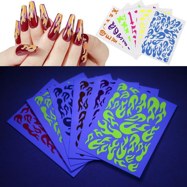 nail art kits fluorescent stickers 6 big butterfly clouds color flowers decals flame diy decoration tools
nail art kits fluorescent stickers 6 big butterfly clouds color flowers decals flame diy decoration tools