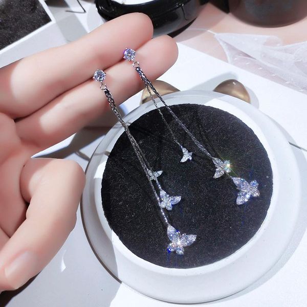 stud wholesale butterfly earrings long tassel zircon sterling silvers pin for women jewelry gift, Golden;silver
stud wholesale butterfly earrings long tassel zircon sterling silvers pin for women jewelry gift, Golden;silver