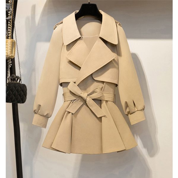2021 new plus casaco feminino size short trench coat korean style female abrigos outwear woman autumn coats kj122 z0sh, Tan;black
2021 new plus casaco feminino size short trench coat korean style female abrigos outwear woman autumn coats kj122 z0sh, Tan;black