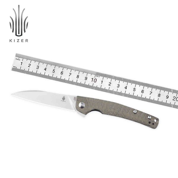 

kizer mojave exclusive folding splinter v3457e1 micarta handle outdoors camping hunting tools 2021 new edc knife
