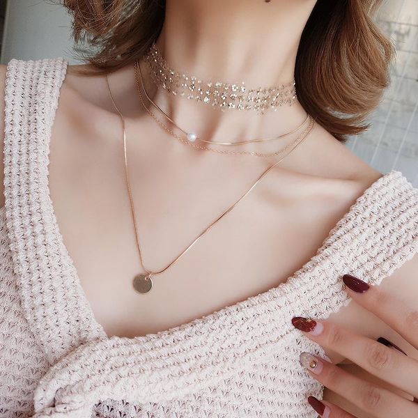 pendant necklaces 2021 the wild choker egirl neck jewelry gold color bling layered necklace round tag dainty cute friend, Silver
pendant necklaces 2021 the wild choker egirl neck jewelry gold color bling layered necklace round tag dainty cute friend, Silver