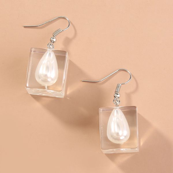 dangle & chandelier acrylic square transparent drop pearl pendant earrings simple creative jewelry for women wholesale, Silver
dangle & chandelier acrylic square transparent drop pearl pendant earrings simple creative jewelry for women wholesale, Silver